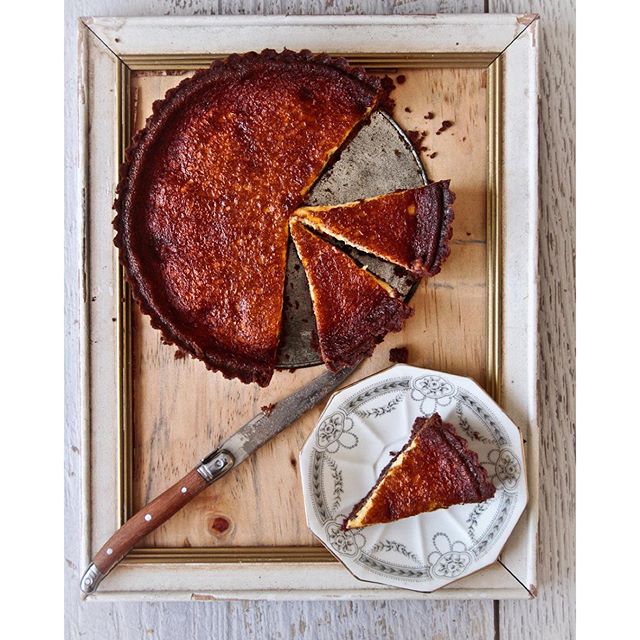 Chocolate Date Tart by notquitenigella Quick & Easy Recipe The Feedfeed
