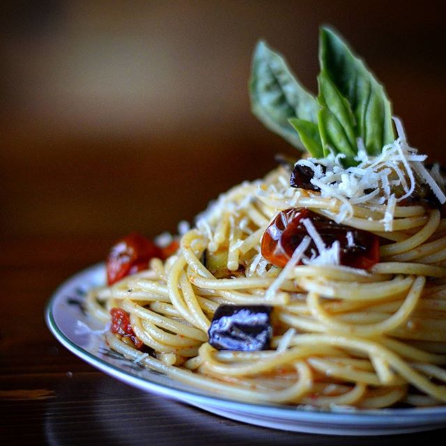 Roasted Eggplant And Cherry Tomato Angel Hair Pasta Recipe The Feedfeed 9923
