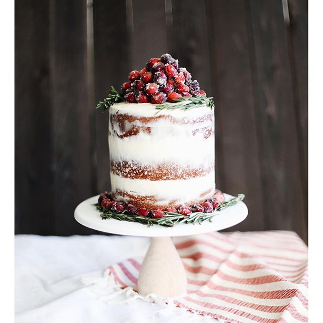 Cranberry White Chocolate Buttercream Cake Recipe | The Feedfeed