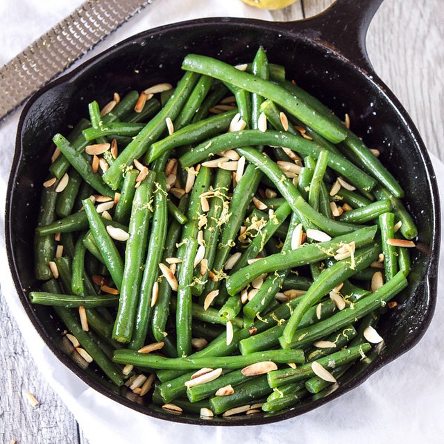 Brown Butter Green Beans With Slivered Almonds & Lemon Zest Recipe ...