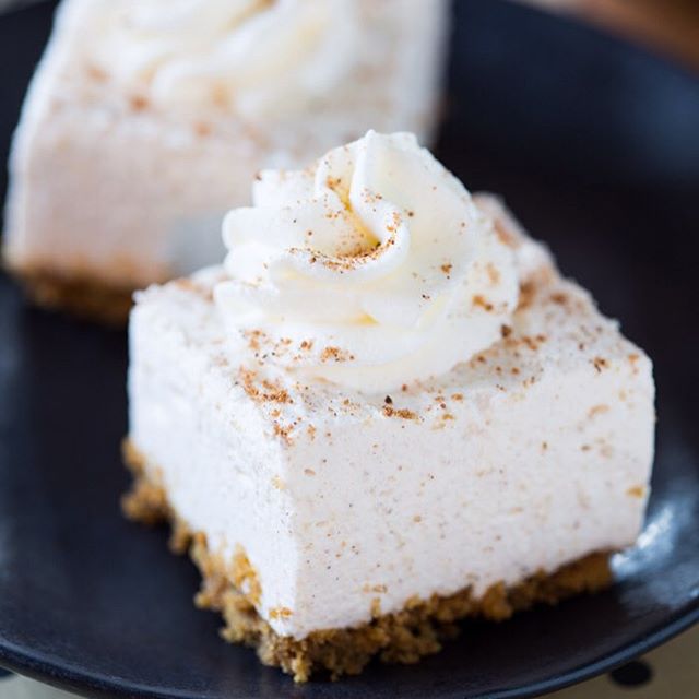 Eggnog Mousse Bars With Gingersnap Crust Recipe The Feedfeed