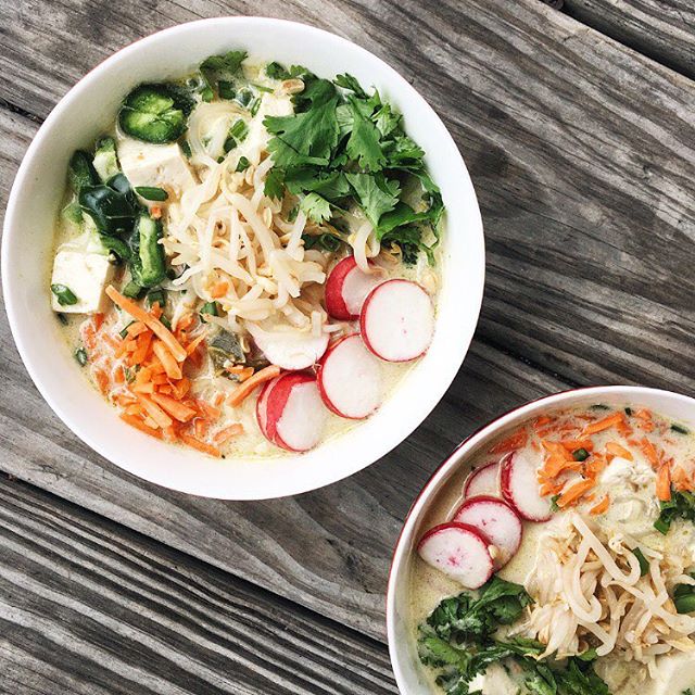 Spicy Thai Green Curry Ramen recipe