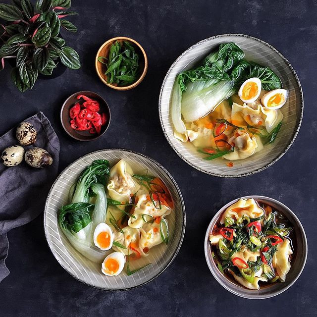 Pork Ginger Potstickers With Chili Dipping Sauce Gyoza Recipe By Paola Holthausen The Feedfeed