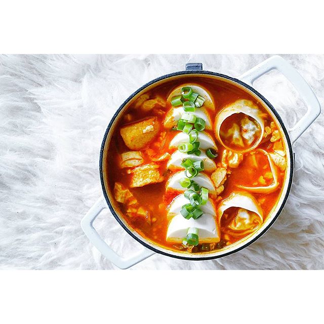 Sundubu Jjigae: Korean Soft Tofu Spicy Stew - With Anchovies, Radishes