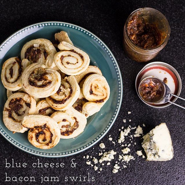 Blue Cheese & Bacon Jam Puff Pastry Swirls Recipe The Feedfeed