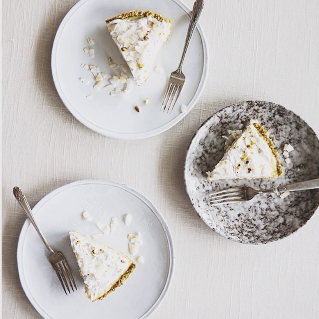 Coconut Cream Pie with Pistachio & Toasted Coconut Crust by