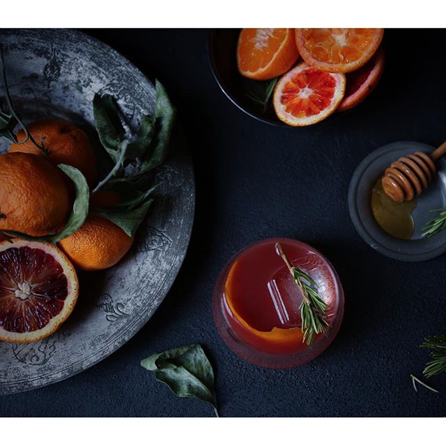 Blood Orange Old Fashioned - The Healthful Ideas
