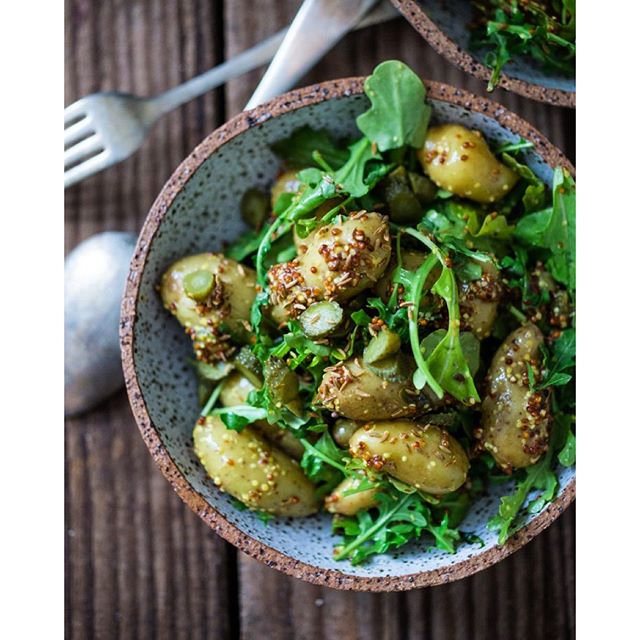 Warm Potato & Cornichon Salad With Mustard Seed Dressing Recipe The