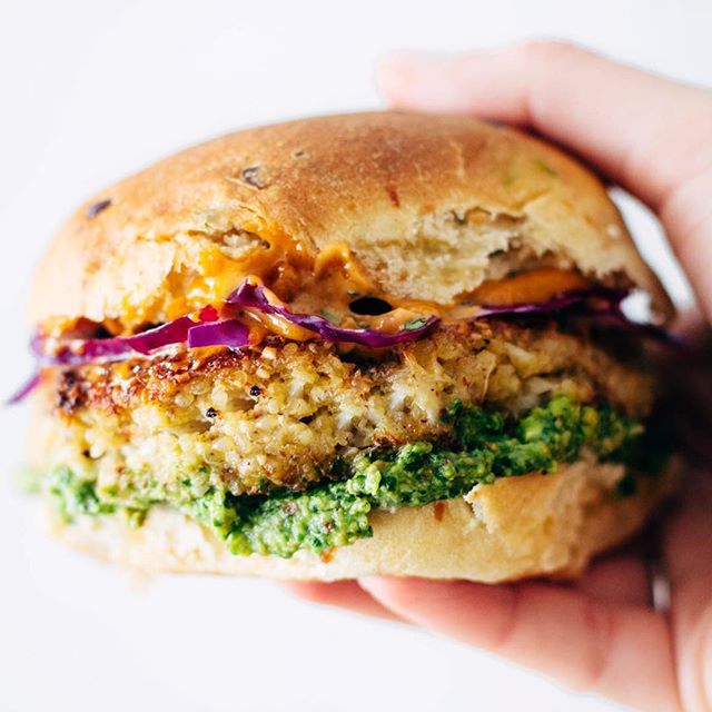 Spicy Cauliflower Burger Recipe The Feedfeed
