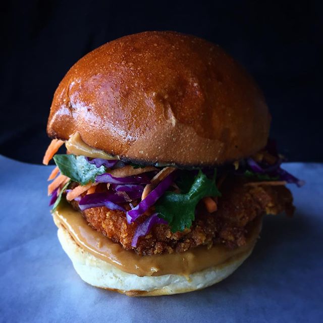 Asian Crispy Chicken Burger Recipe | The Feedfeed