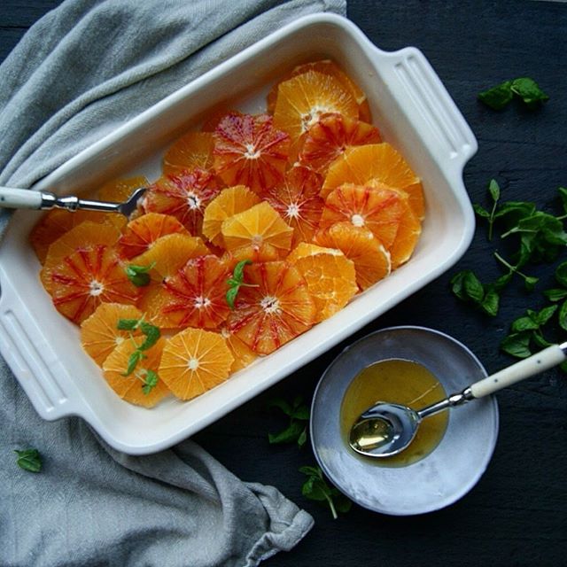 Oranges With Mint, Honey And Vanilla Greek Yogurt Recipe The Feedfeed