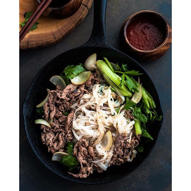 Beef Stirfry Pho Noodles Recipe The Feedfeed