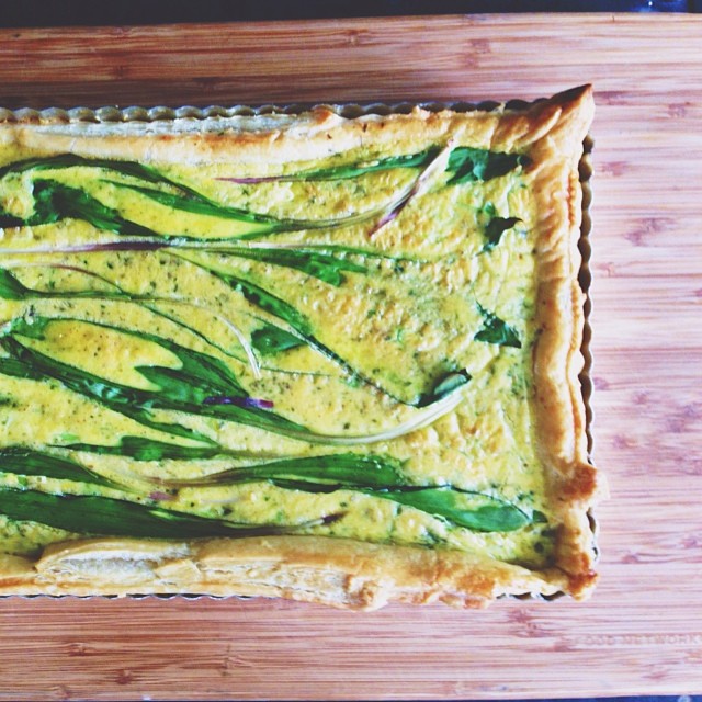 Ramp And Parmesan Tart Recipe | The Feedfeed