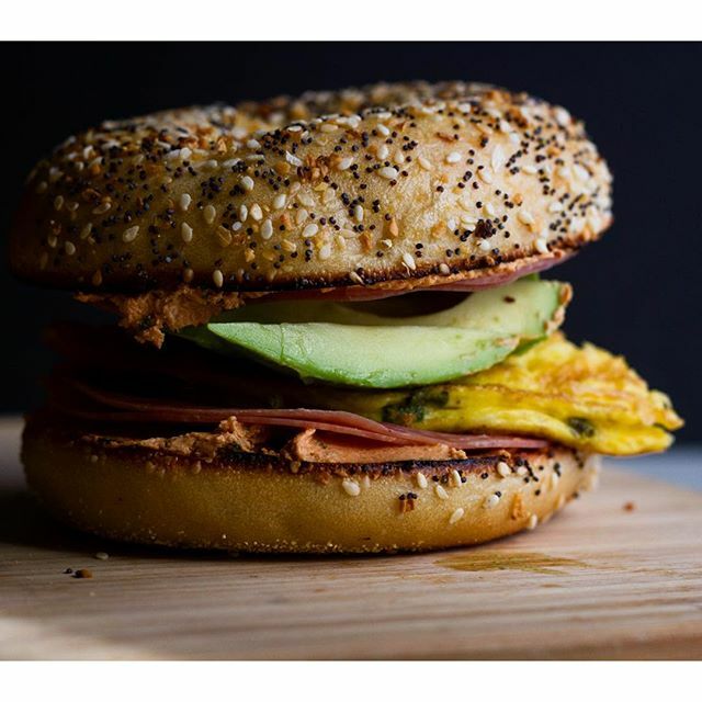 Everything Bagel Breakast Sandwich