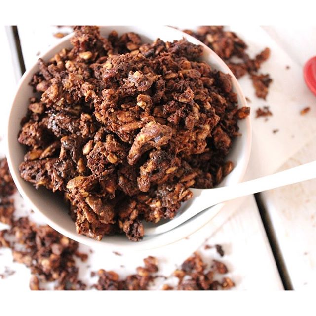 Chocolate Tahini Granola Recipe The Feedfeed