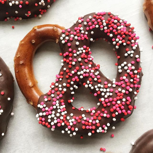 Chocolate Covered Pretzels With Sprinkles Recipe The Feedfeed