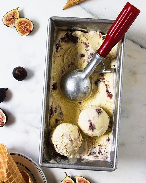 Sweet Ricotta And Honey Roasted Fig Ice Cream Recipe The Feedfeed