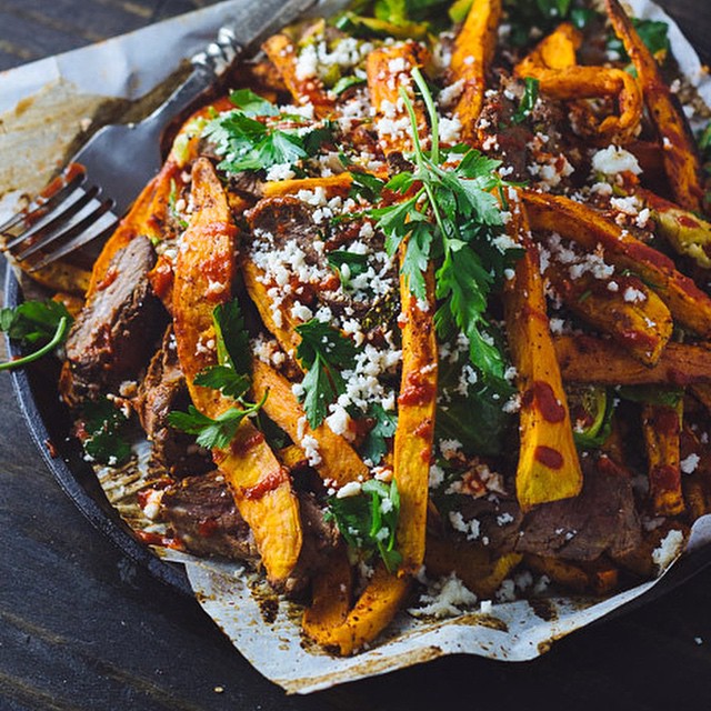 Smokey Steak And Sweet Potato Fries by theblonde_chef Quick & Easy
