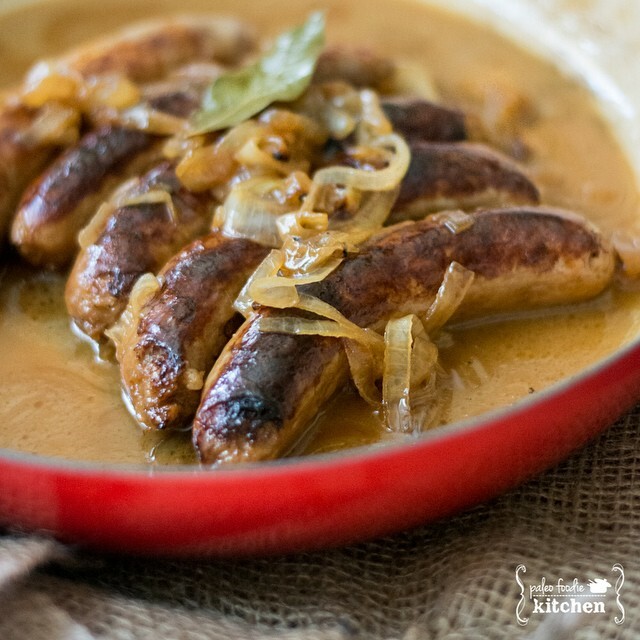 One-Pan Boiled Brats with Sweet Onions & Hard Apple Cider