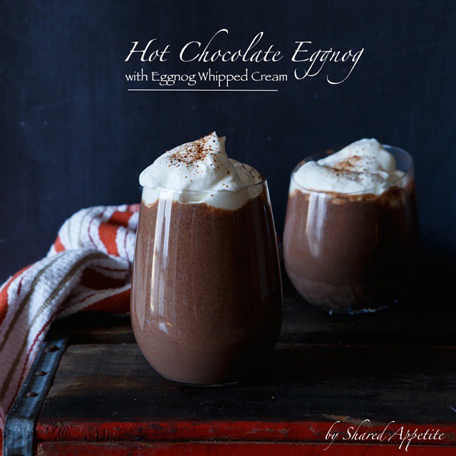 Eggnog Hot Chocolate With Spiced Whipped Cream Recipe The Feedfeed
