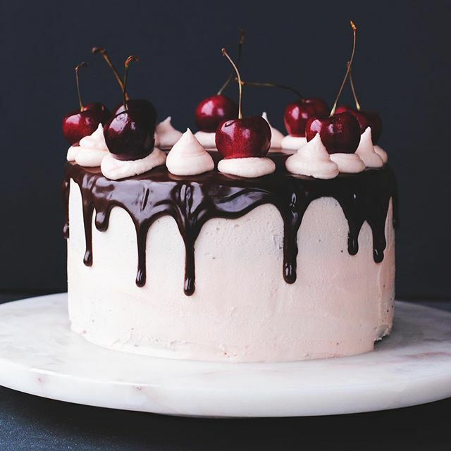 Curtis Stone's Berries and Cherry Chocolate Ice Cream Layer Cake recipe |  Coles
