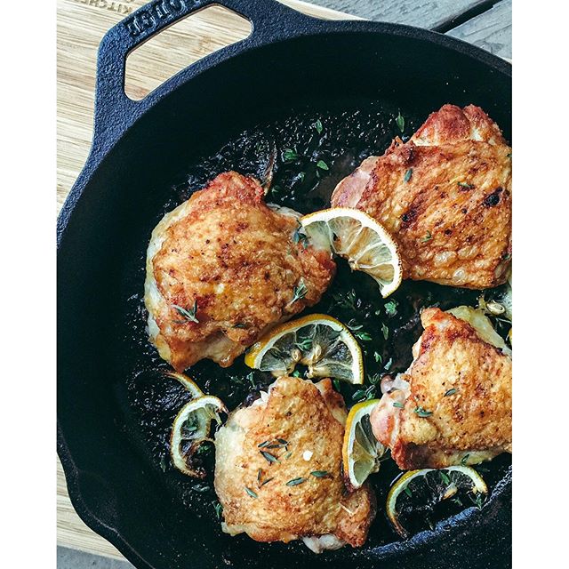 Crispy Lemon Chicken Thighs Recipe The Feedfeed