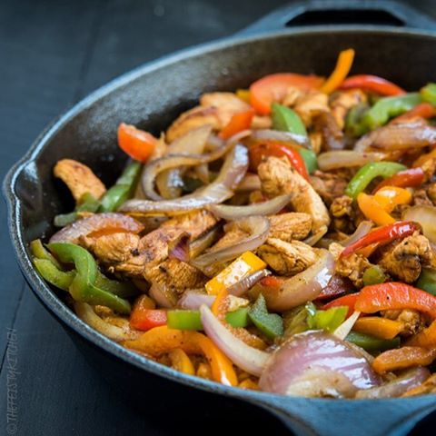 Chicken Fajita Skillet With Peppers And Onions recipe | thefeedfeed.com