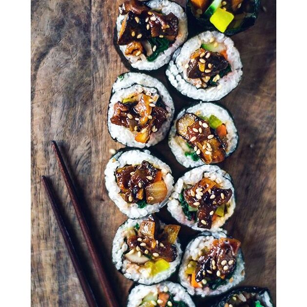 Vegan Kimbap Recipe with Tempeh