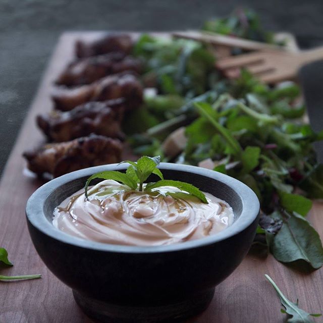 Sumac Chicken Wings With Pomegranate Yogurt Dip Recipe The Feedfeed