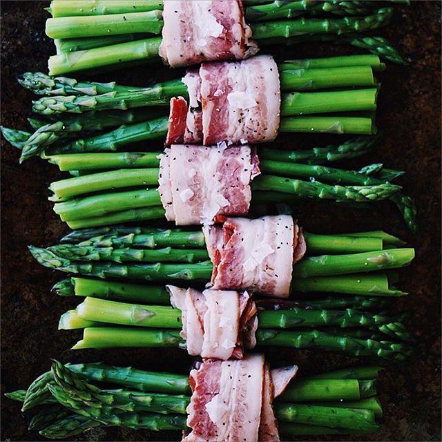 Asparagus Wrapped In Bacon recipe