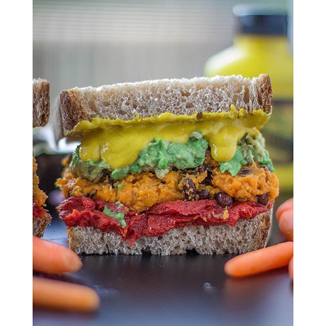 Sweet Potato Black Bean Sandwich by connordays Quick & Easy Recipe The Feedfeed