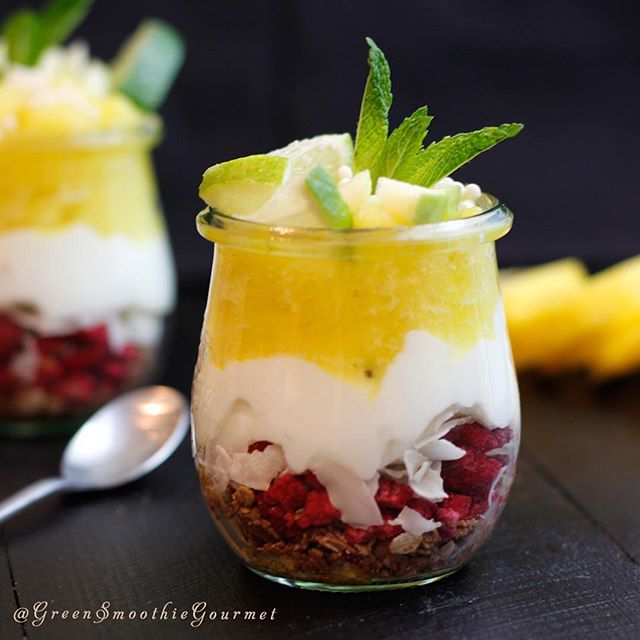 Coconut Raspberry Lemon Pineapple Parfait Recipe | The Feedfeed