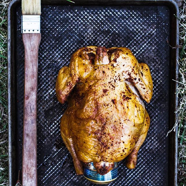 Beer Can Chicken With Garlic, Mustard And Cayenne Rub Recipe The Feedfeed