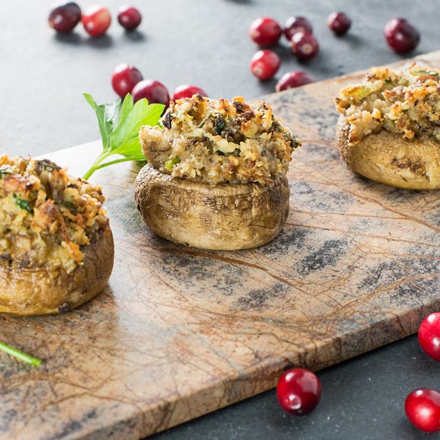 Stuffed Mushrooms With Marscarpone Cheese & Panko Recipe The Feedfeed
