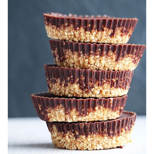 Puffed Quinoa Peanut Butter Cups Recipe The Feedfeed