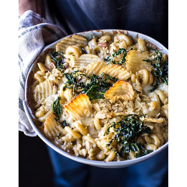 Irish Mac And Cheese With Potato Chips, Sharp Cheddar, Stout And Bacon