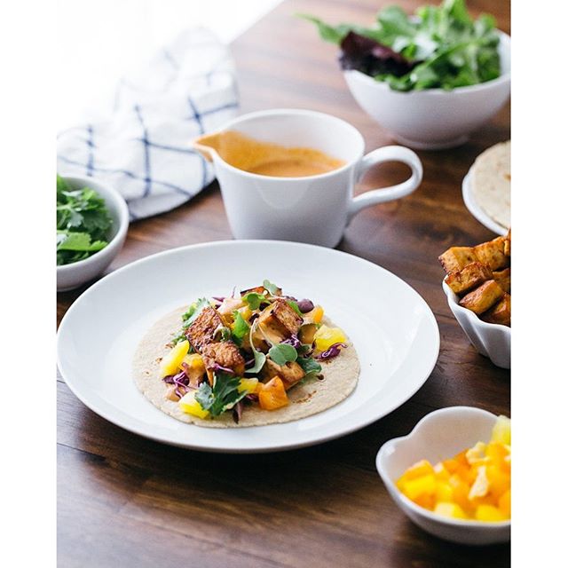 Tofu Tacos With Tahini Chipotle Sauce & Vegetables by acouplecooks Quick & Easy Recipe The