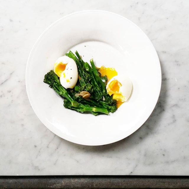 Runny Boiled Eggs With Broccoli And Anchovies recipe