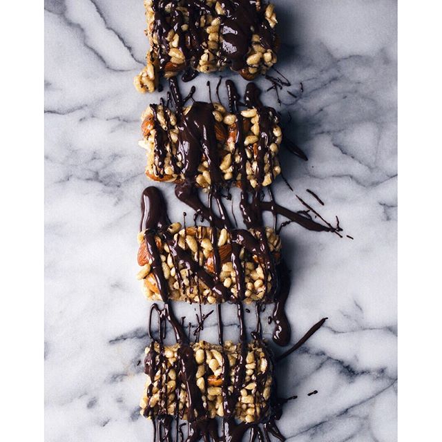Honey Peanut Butter Dark Chocolate Bars With Flaxseed & Chia Seeds Recipe The Feedfeed