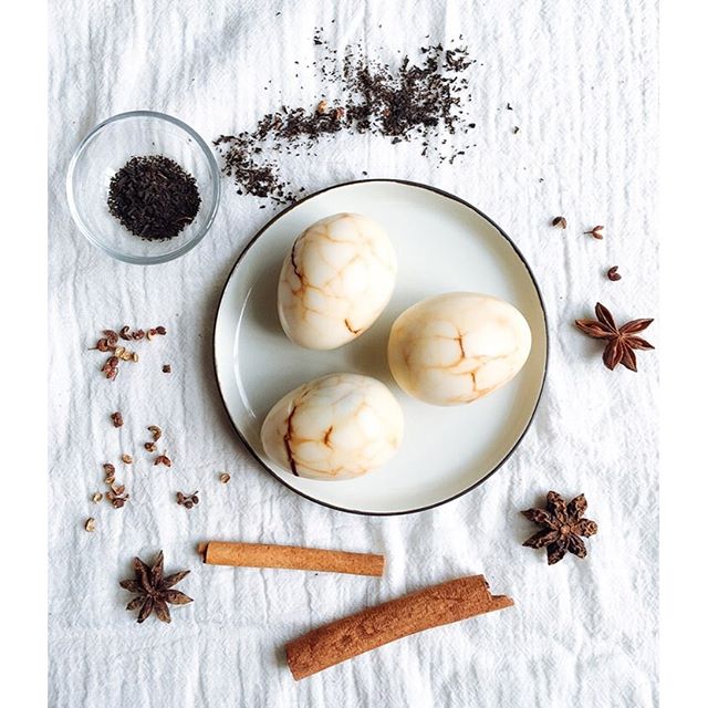 Sweet And Savory Marbled Eggs Recipe | The Feedfeed