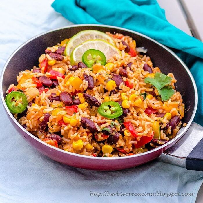 Spanish Rice with Black Beans & Corn