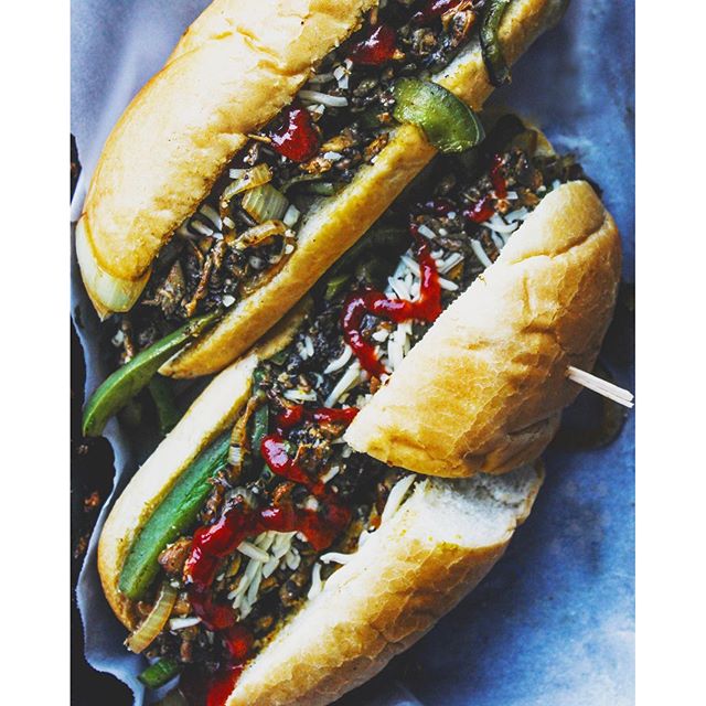 Vegetarian Philly Cheese Steak Sandwich by chocolateforbasil Quick