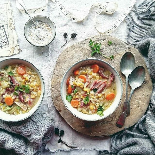 Chunky Vegetable And Ham Hock Soup