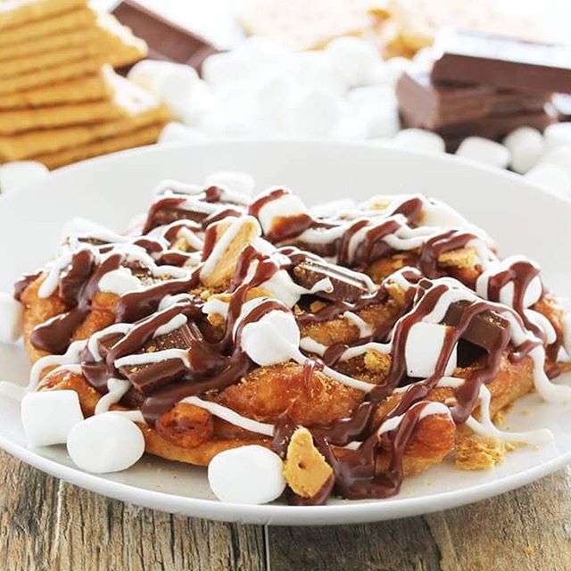 S'mores Funnel Cake Recipe The Feedfeed