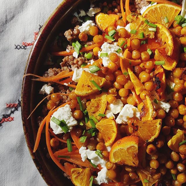 Buckwheat And Feta Roasted Chickpeas Recipe | The Feedfeed