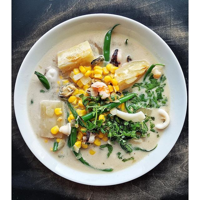 Seafood, Yucca And Coconut Milk Stew by cafejojo_ Quick & Easy Recipe