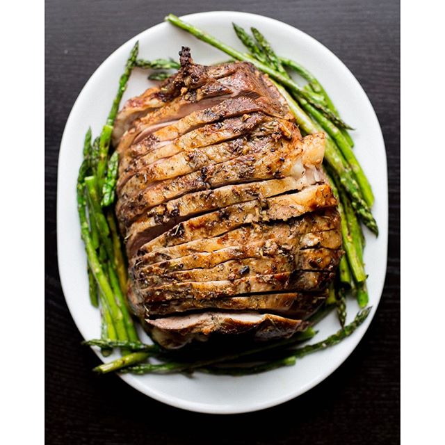 Garlic Studded Roasted Leg Of Lamb Recipe The Feedfeed