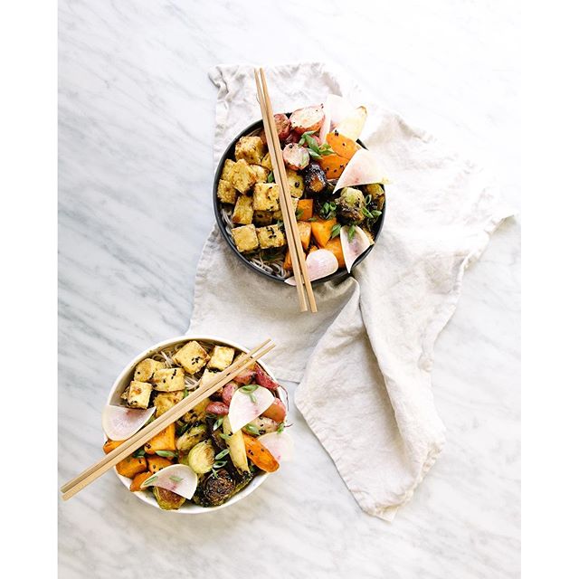 Roasted Veggie And Tofu Soba Bowls by alanakysar Quick & Easy Recipe
