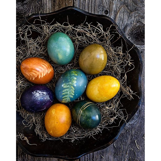 Blueberry, Cabbage, Onion Skin And Turmeric Dyed Easter Eggs Recipe The Feedfeed