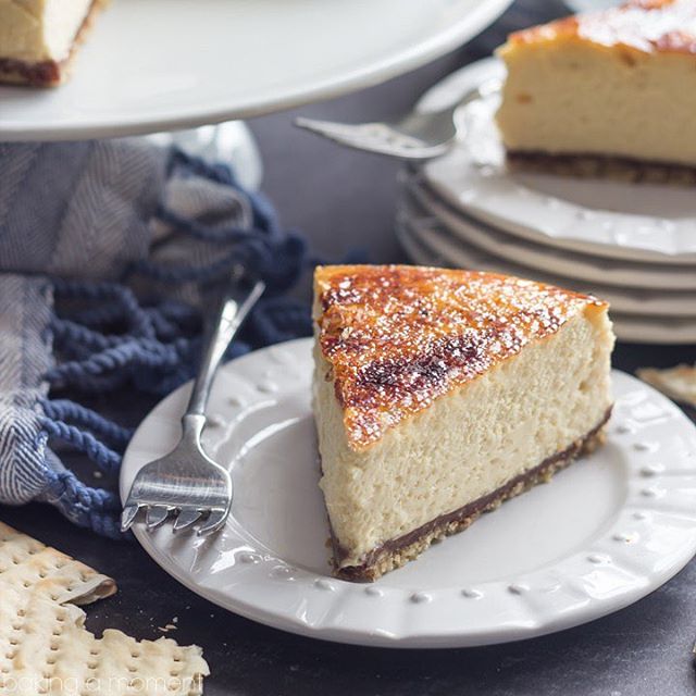 Cheesecake With Toffee Crunch Topping Recipe The Feedfeed